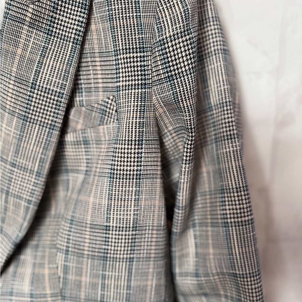 Veronica Beard GIA Dickey Jacket / Blazer  - Grey/Navy Plaid – Women’s Size 2 - Picture 8 of 11